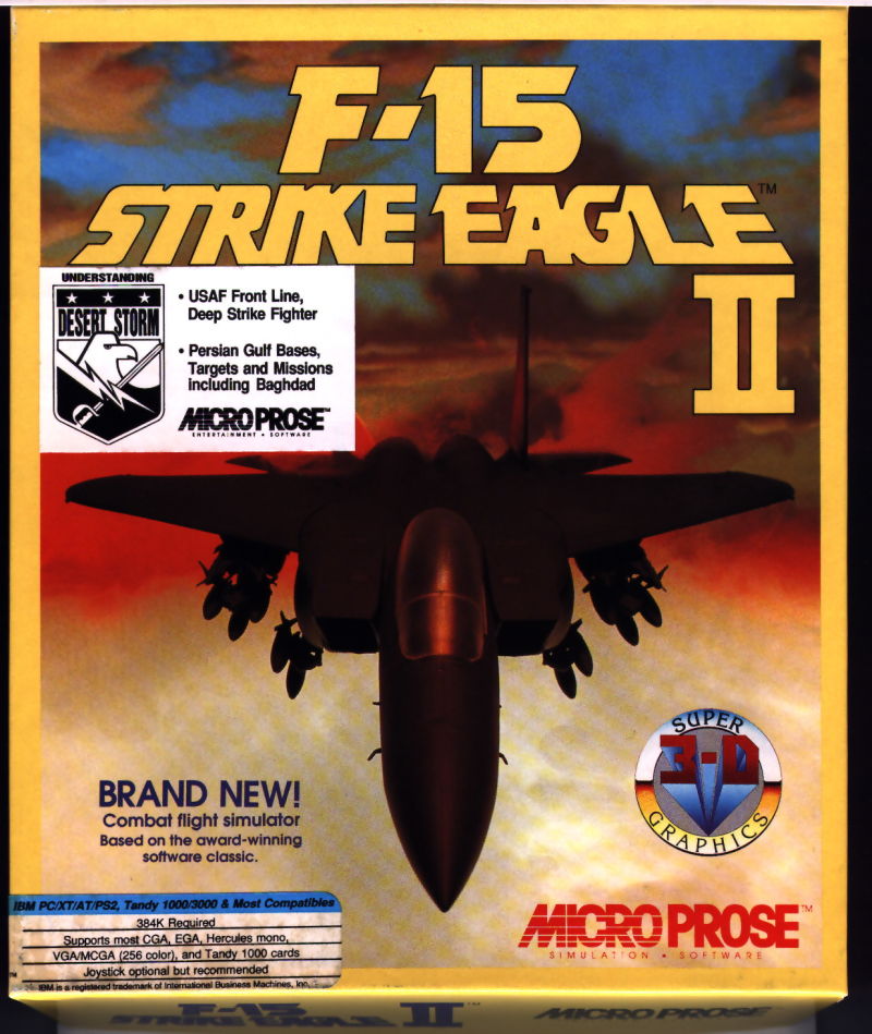 F-15 Strike Eagle II [Kixx] box art for Amiga